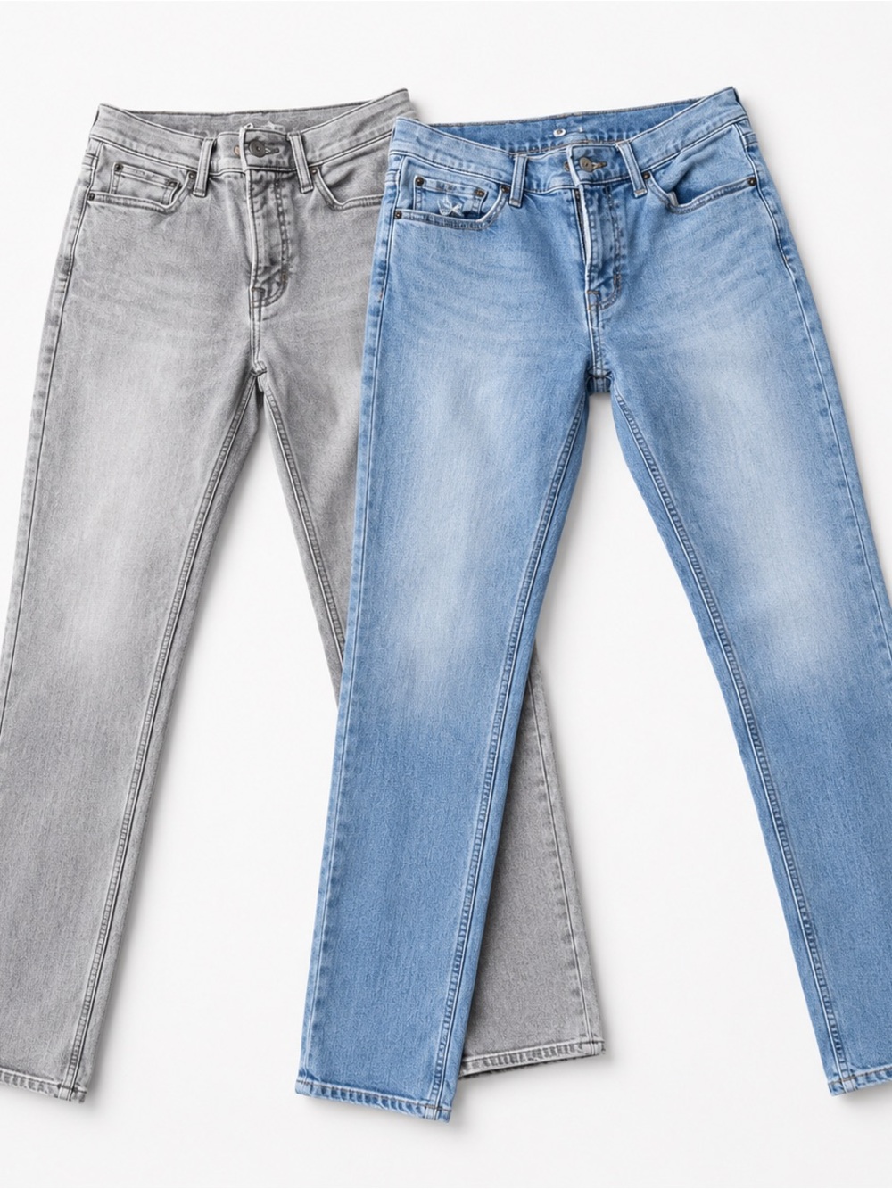 Men’s Jeans bundle 32x34  Slim Straight Jeans in Light Blue and Gray